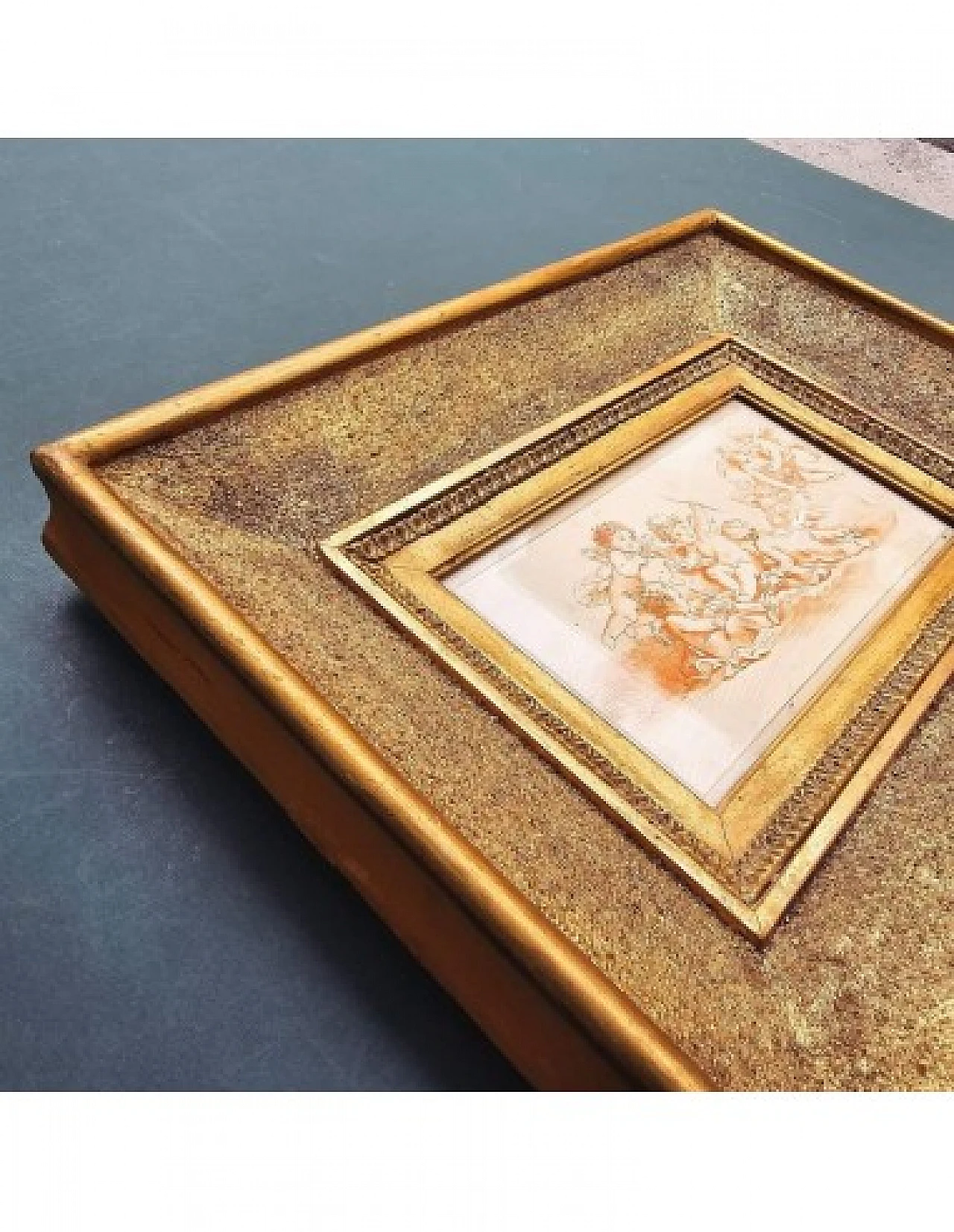 Amorini, incisione sanguigna, '700 2