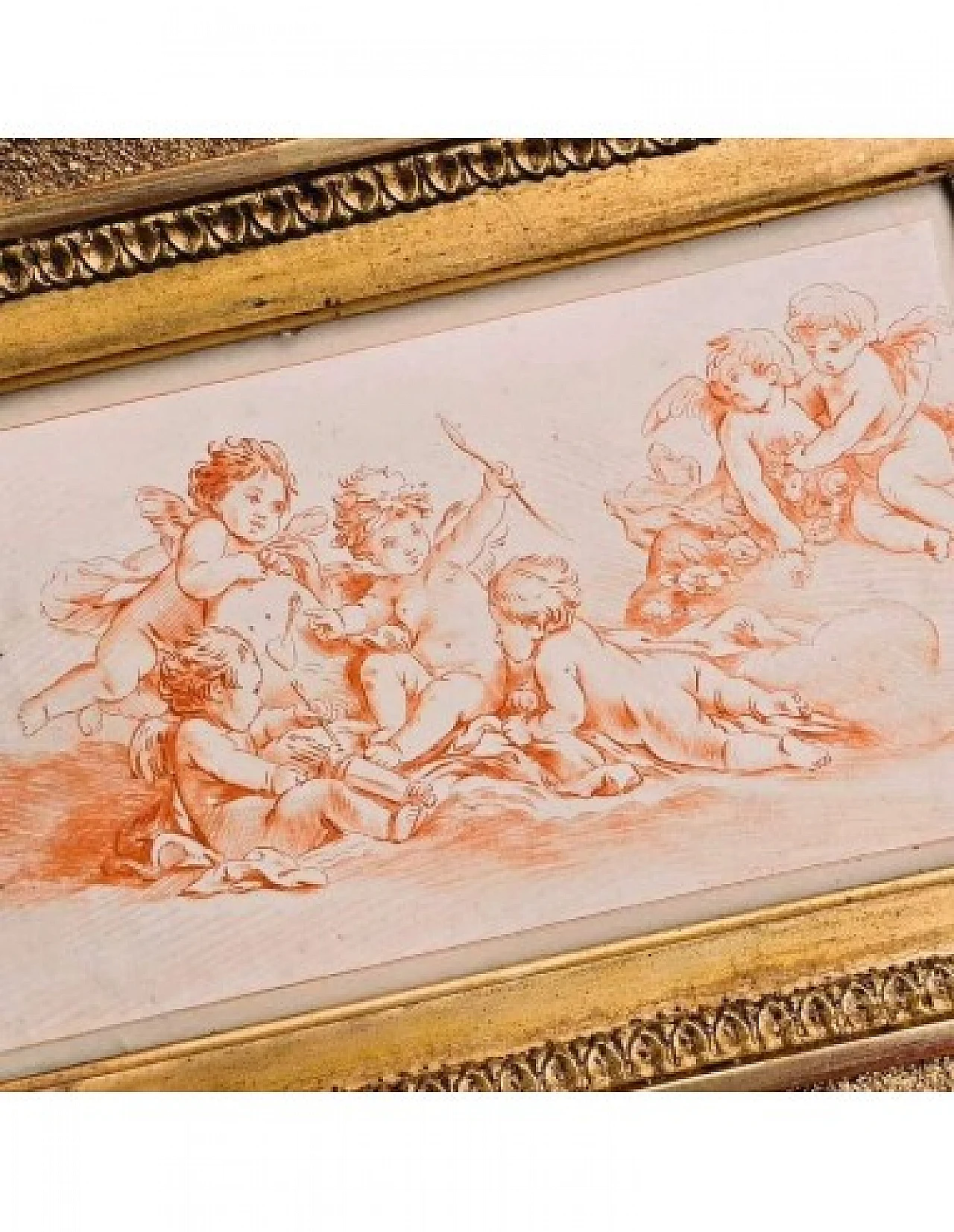 Amorini, incisione sanguigna, '700 6