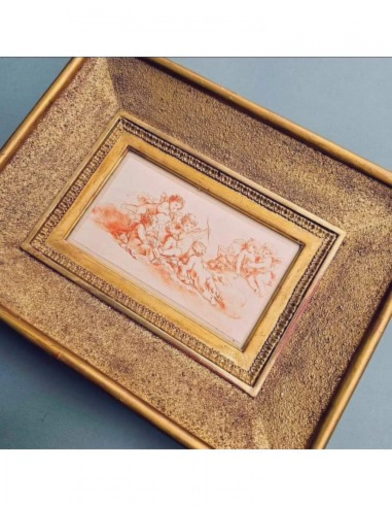 Amorini, incisione sanguigna, '700 9