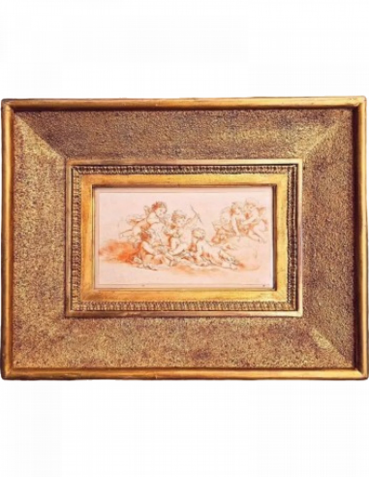 Amorini, incisione sanguigna, '700 11