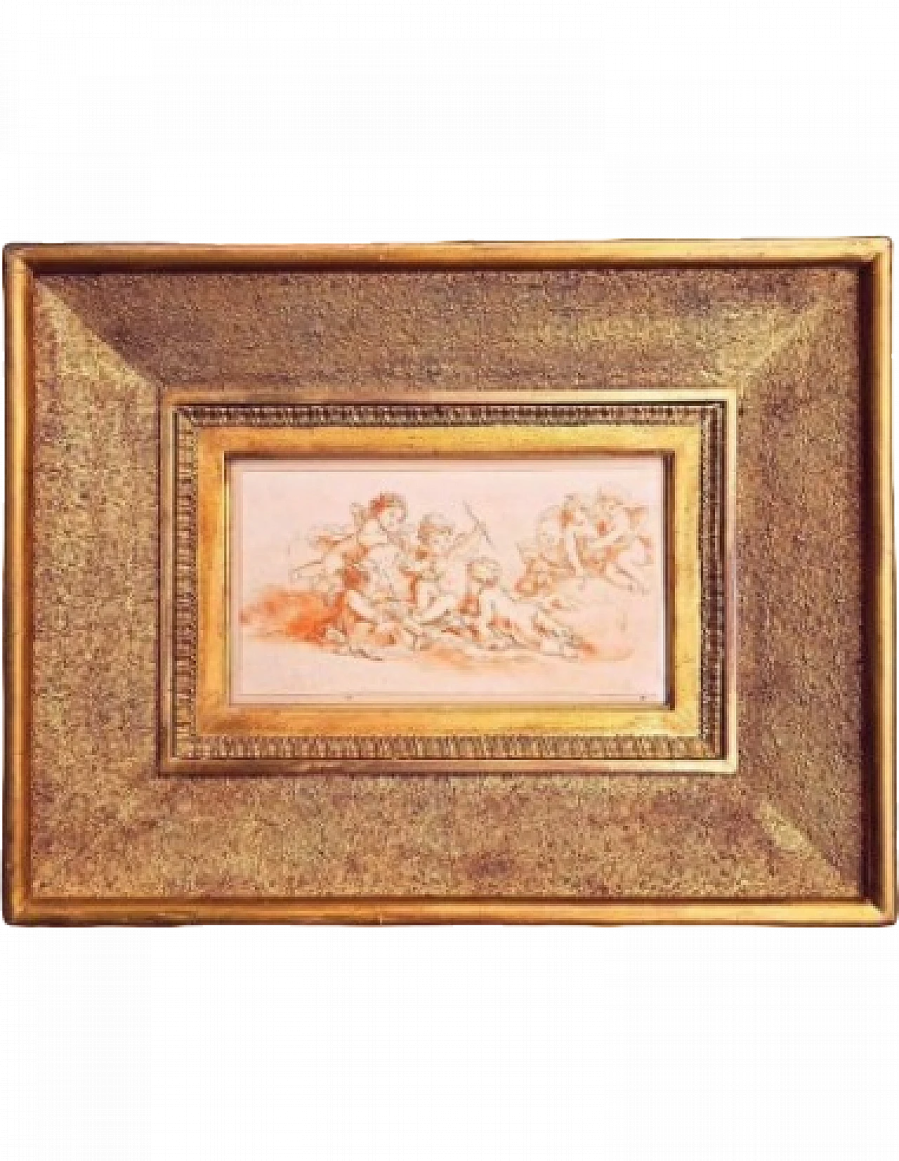 Amorini, incisione sanguigna, '700 12