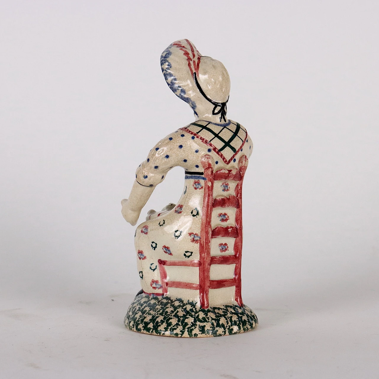 Mostardiera in maiolica di Nevers dipinta, fine '800 7