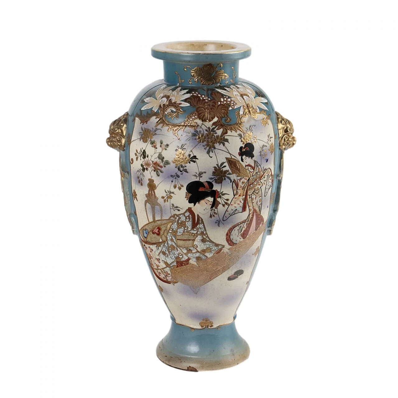 Japanese ceramic Satsuma vase, 1950s 1