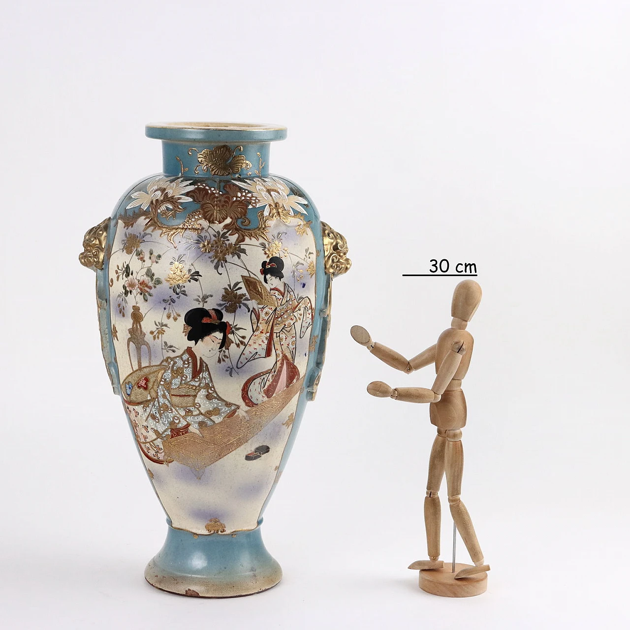 Japanese ceramic Satsuma vase, 1950s 2