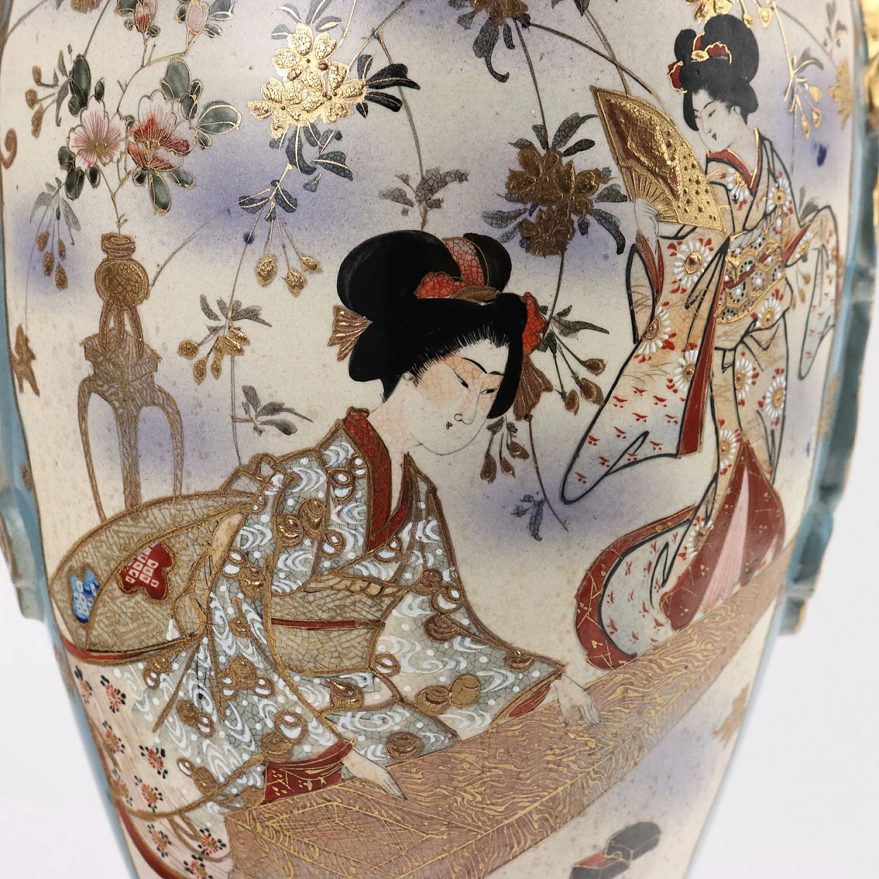 Japanese ceramic Satsuma vase, 1950s 3