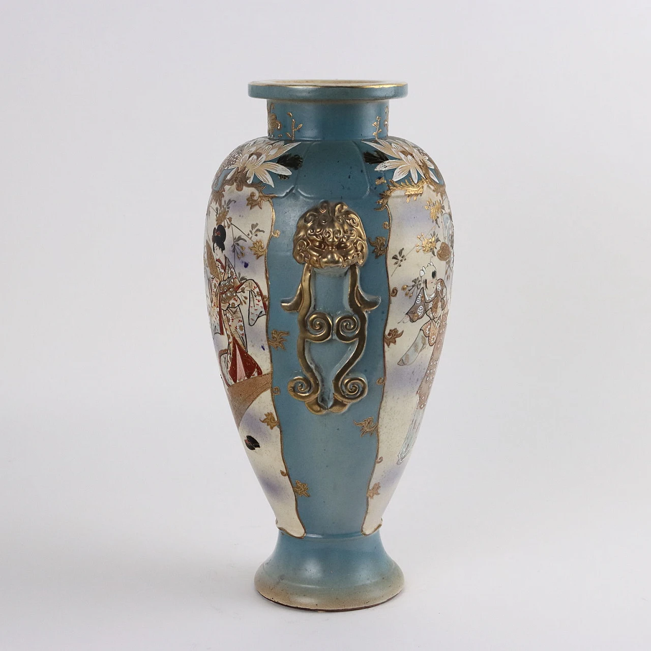 Japanese ceramic Satsuma vase, 1950s 8