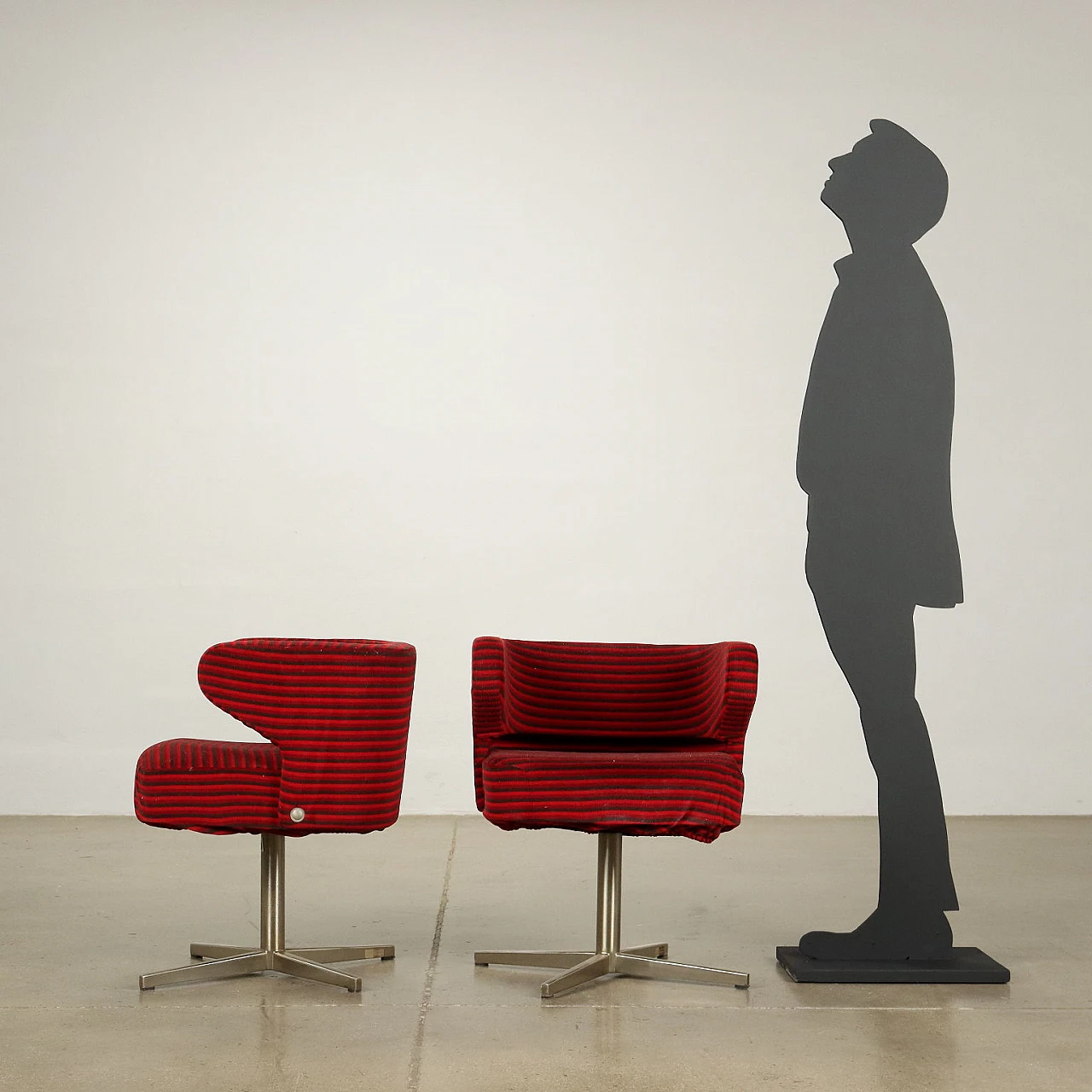 5 Poney swivel armchairs by Gianni Moscatelli for Formanova, 1970s 2