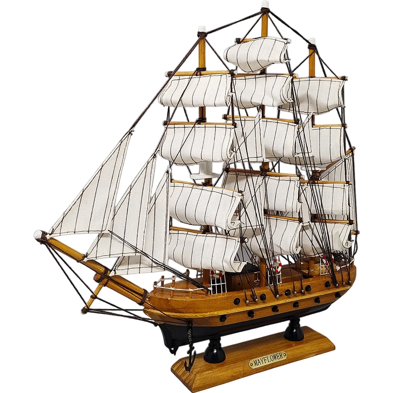 Modello della nave inglese May Flower, anni '60 13