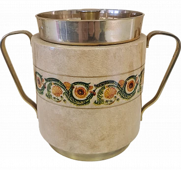 Ice bucket by Aldo Tura for Makabo, '40s