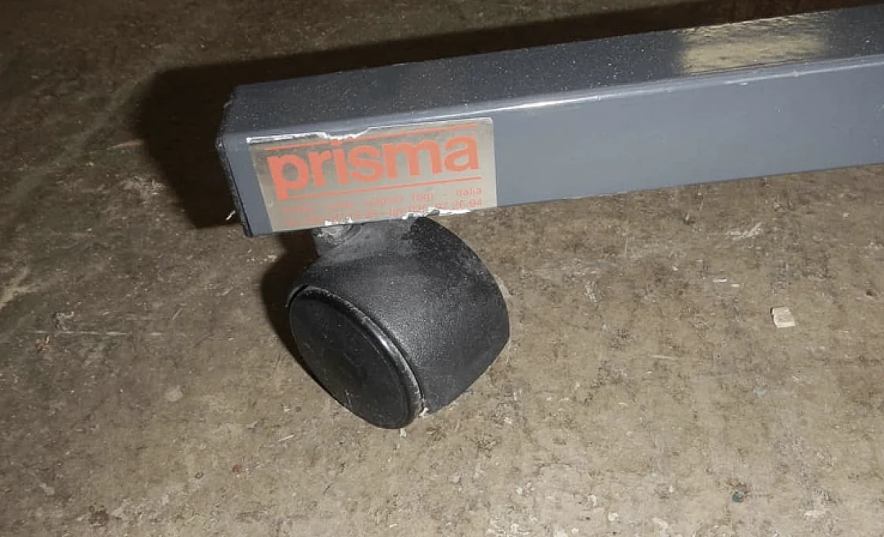 Stand appendiabiti di Prisma in ferro, anni '80 4