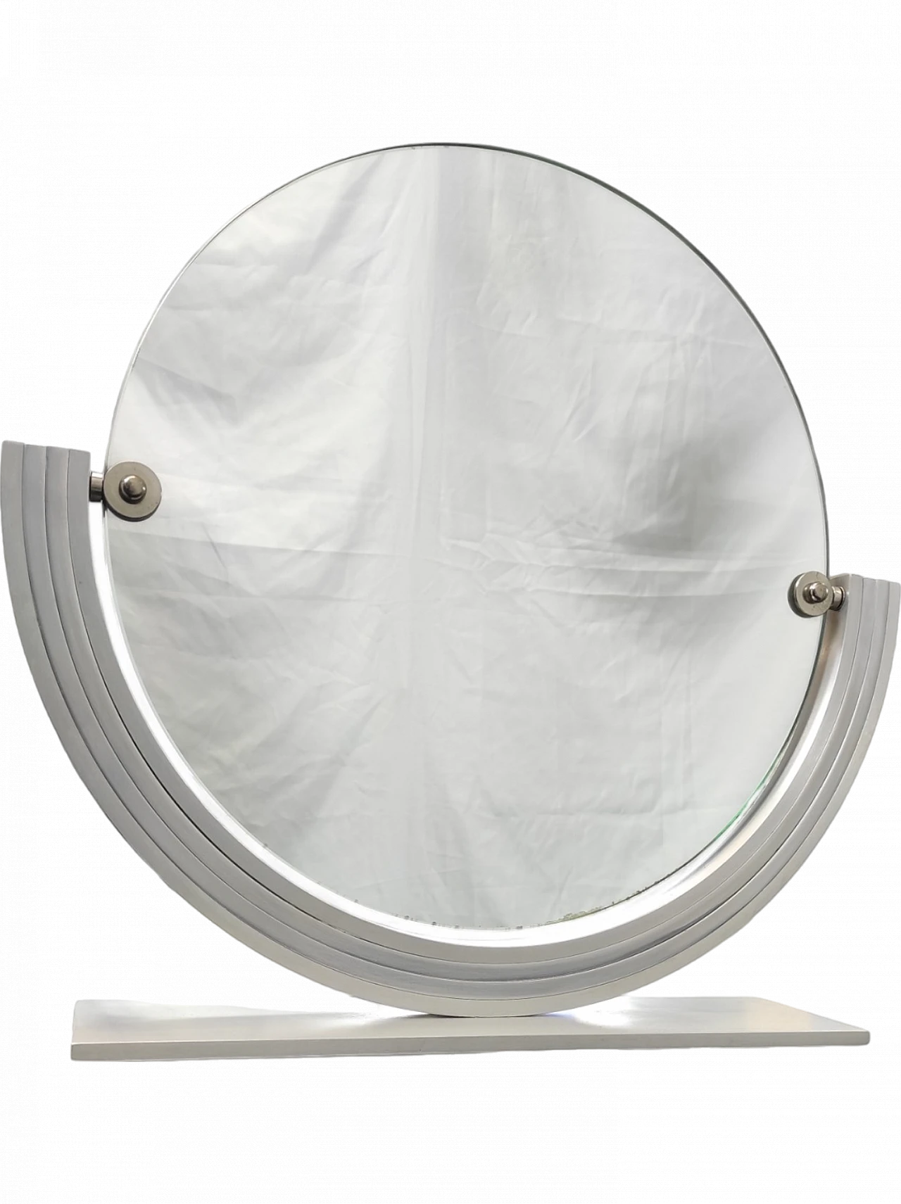 Doppio specchio rotondo rivoltabile anni '70 9