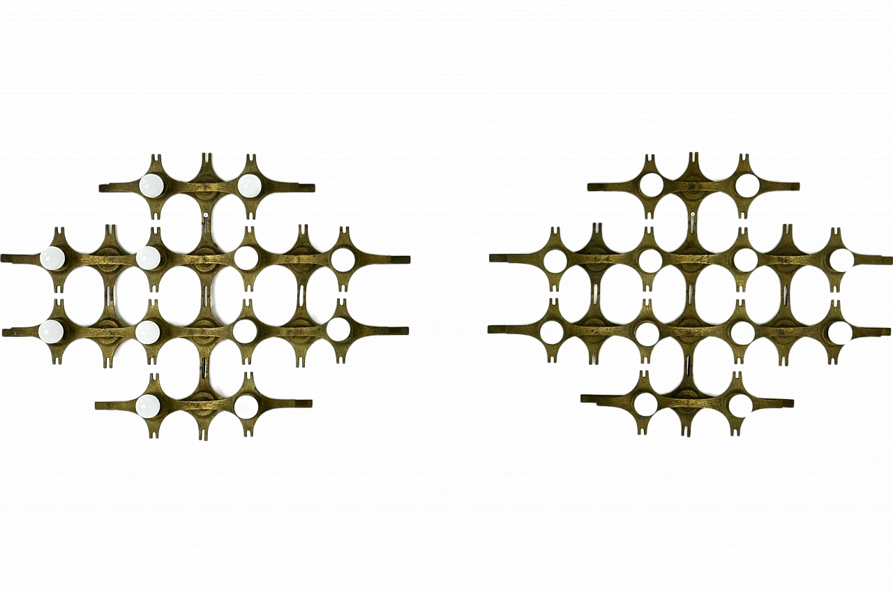 Coppia di lampade da parete di Fantoni, anni '60 11