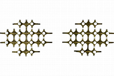 Coppia di lampade da parete di Fantoni, anni '60