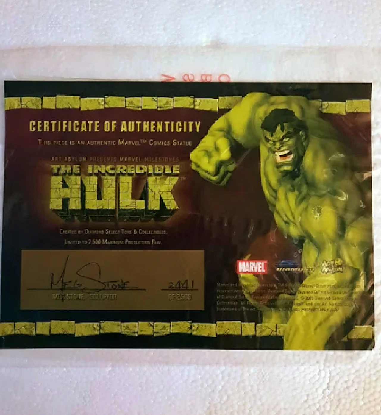 L'incredibile Hulk, statua in resina di Marvel, anni 2000 4