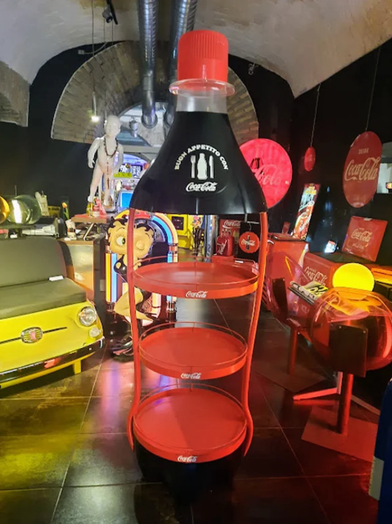 Espositore Coca Cola in metallo, fine '900 1