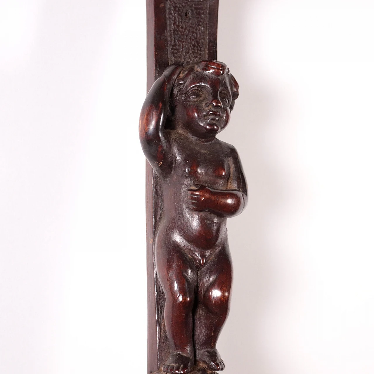 Group of 4 carved wooden pilasters, 19th century 3