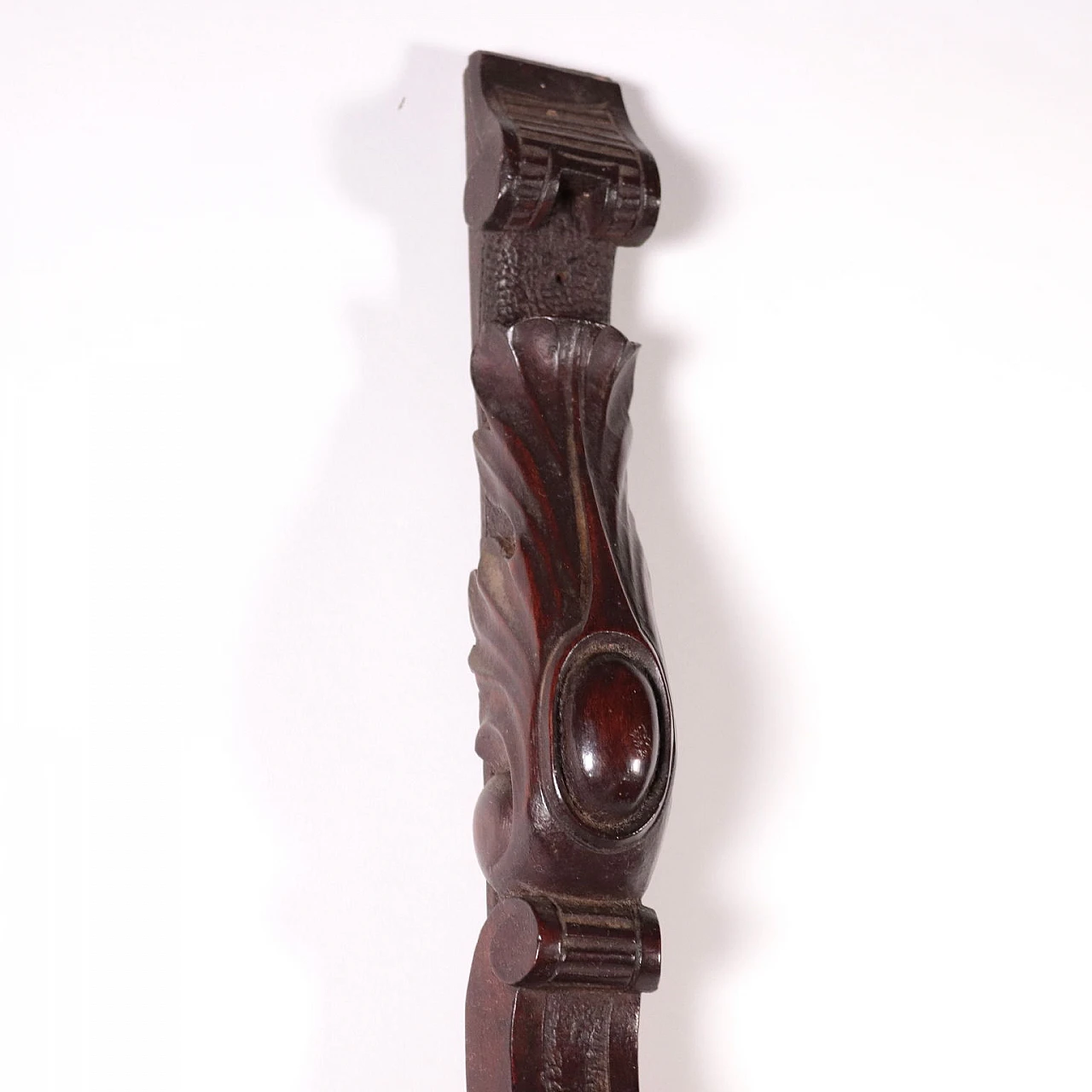 Group of 4 carved wooden pilasters, 19th century 4