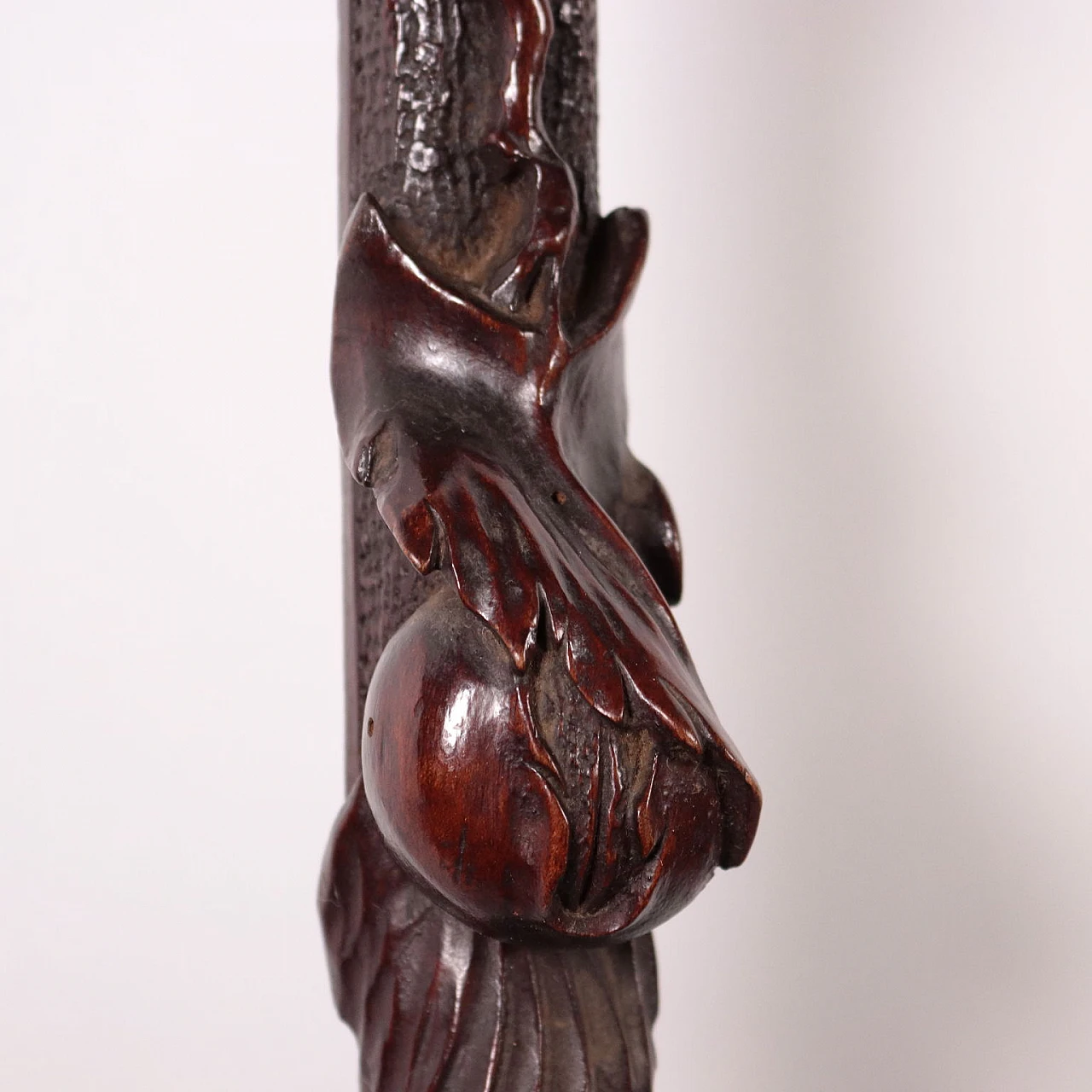 Group of 4 carved wooden pilasters, 19th century 7