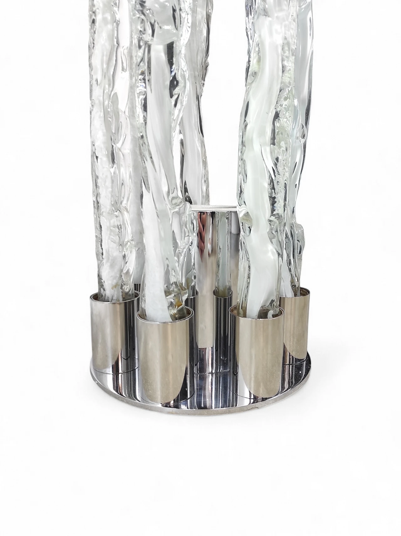 Excalibur floor lamp in glass, 1970s 3