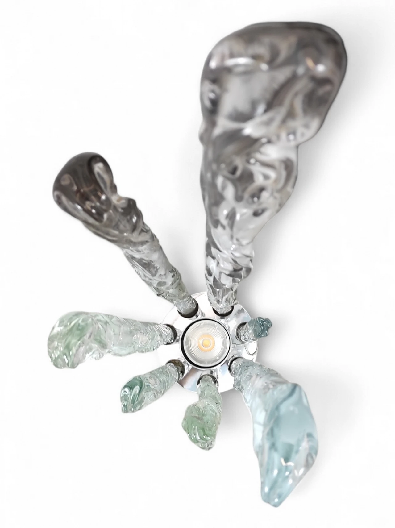 Excalibur floor lamp in glass, 1970s 6