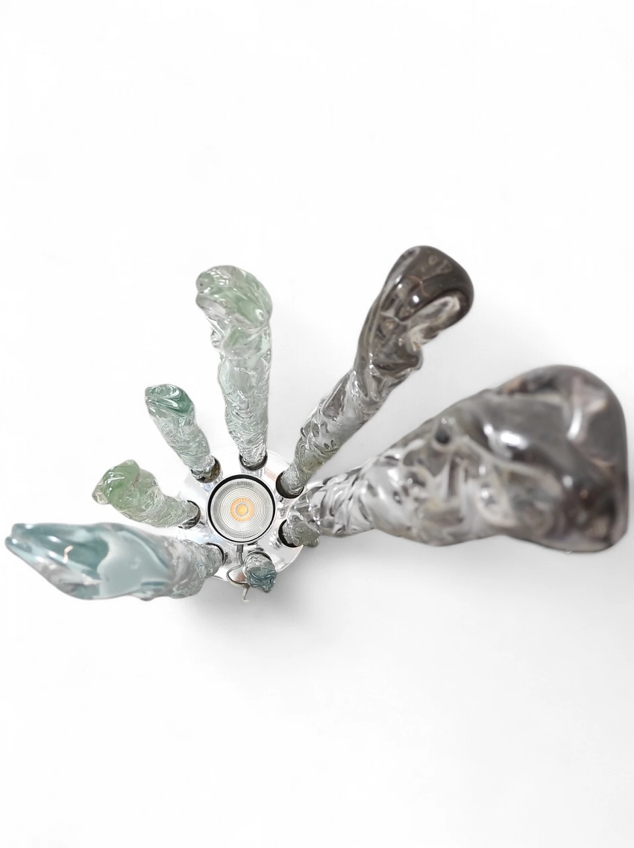 Excalibur floor lamp in glass, 1970s 7