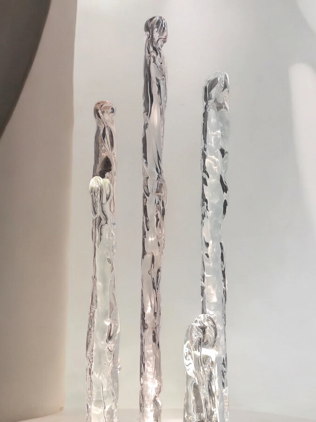 Excalibur floor lamp in glass, 1970s 10