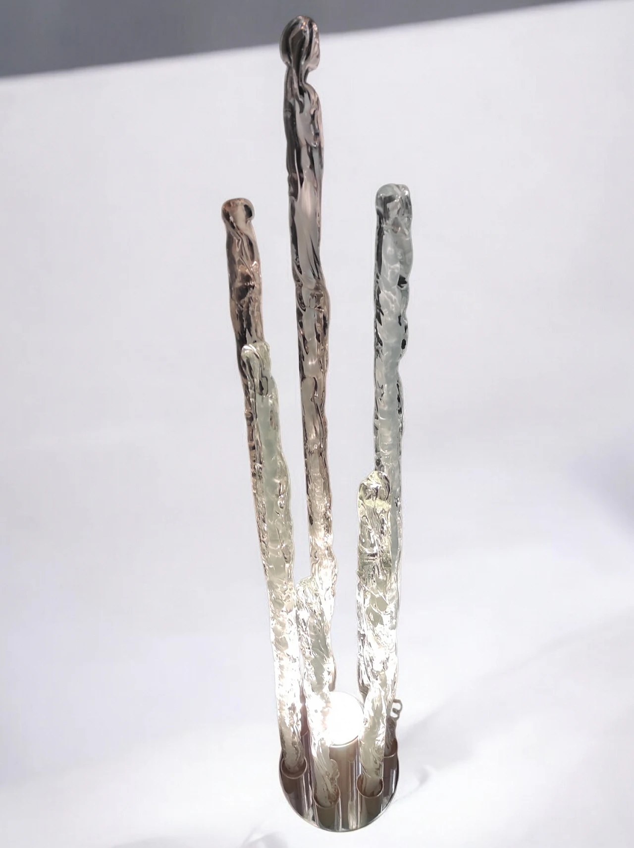 Excalibur floor lamp in glass, 1970s 11