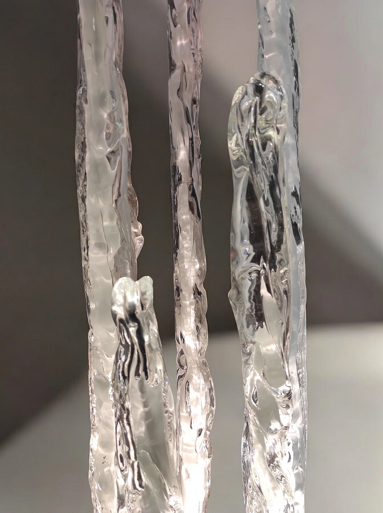 Excalibur floor lamp in glass, 1970s 12