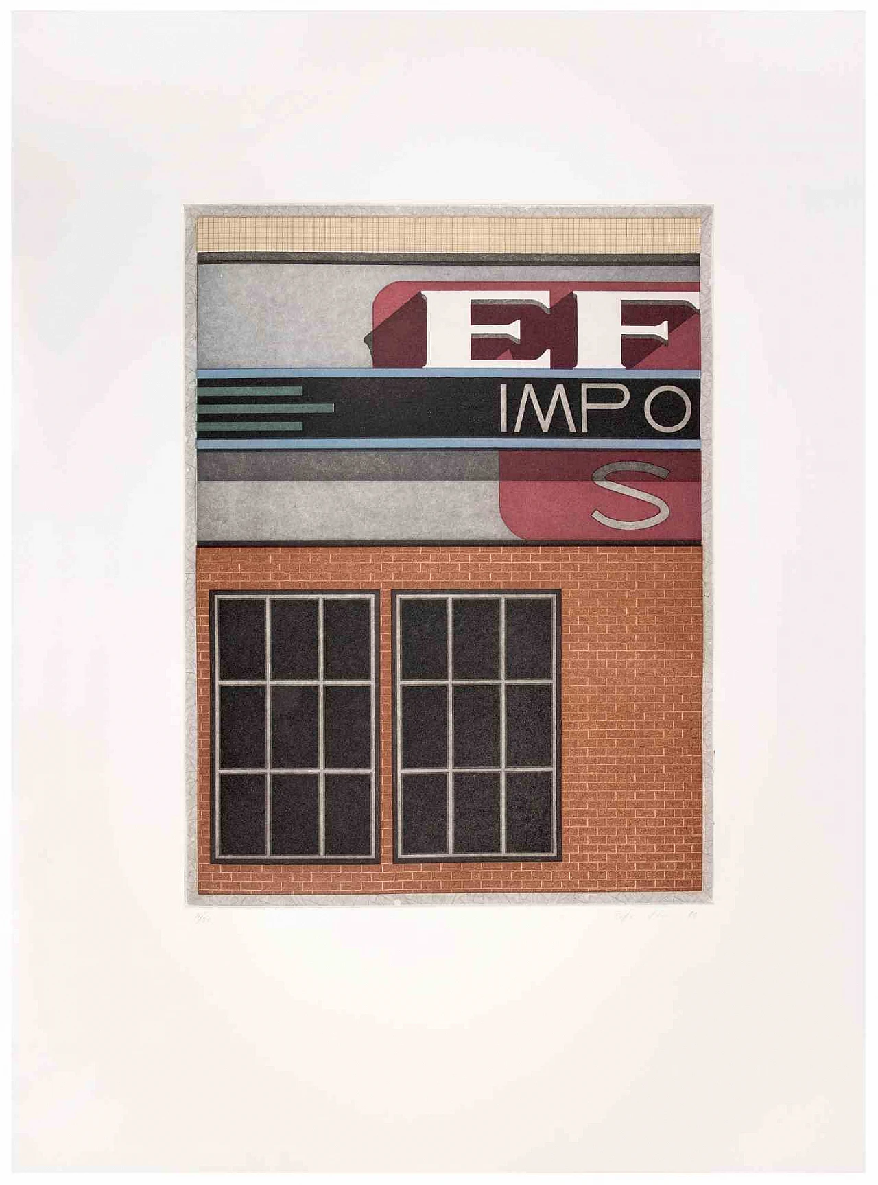 Fifo Stricker, Garage Impo, Etching Aquatint 1980s-1990s 1