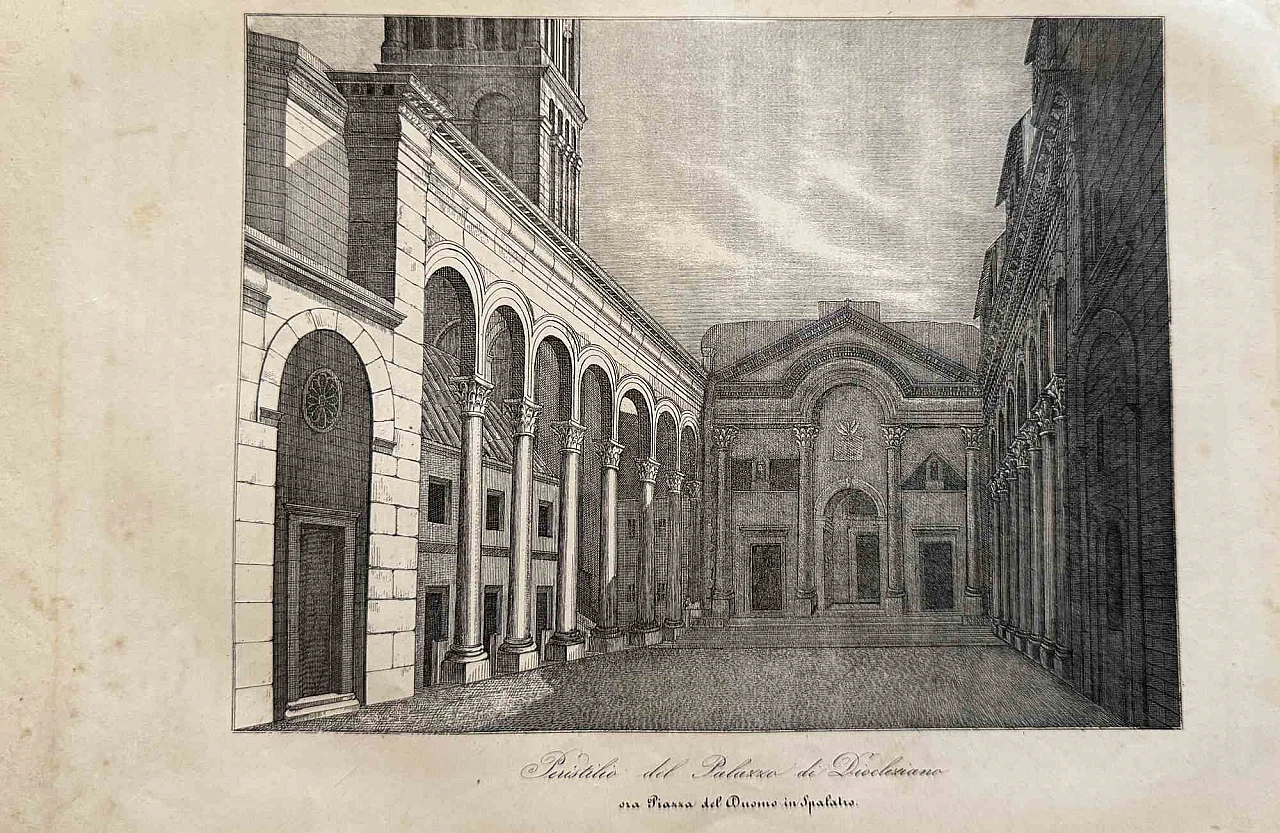 Various Authors, Uses and Customs - Cathedral Square, Lithograph 19th century 1