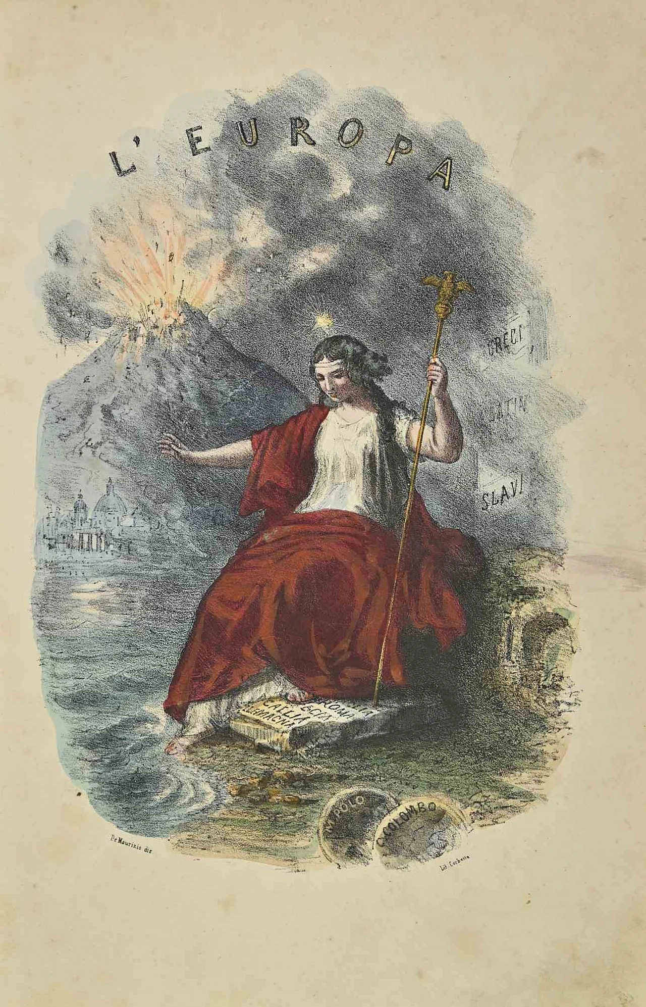 Various Authors, Europe, Lithograph 19th century 1