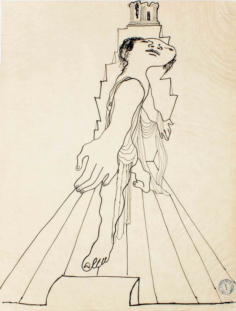 Jean Cocteau, The Olympus, Drawing-Ink 1920s-1930s | intOndo