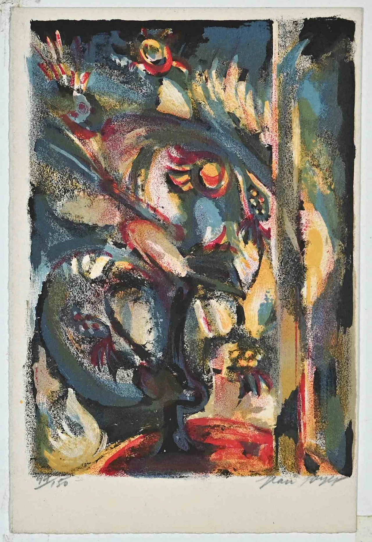 Jean Joyet, Abstract Composition - 1950s, Lithograph 2000s 1