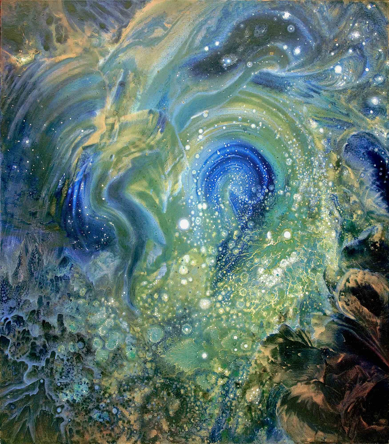 Gregory Proch, Le Serpent Cosmique, Oil on Canvas 2000s 1