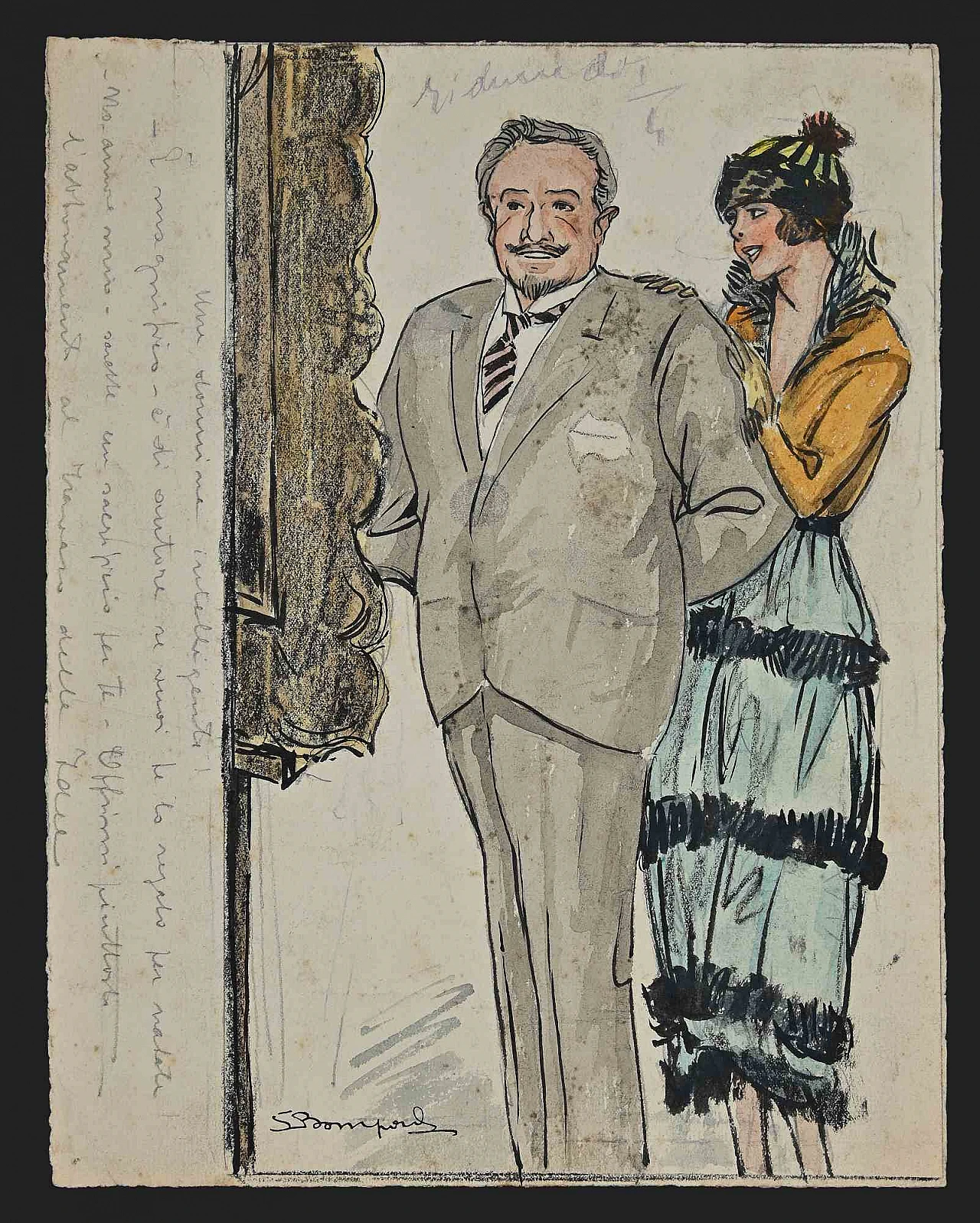 Luigi Bompard, Relazioni familiari, Disegno-Inchiostro Disegno Acquarello 1920 - 1939 1