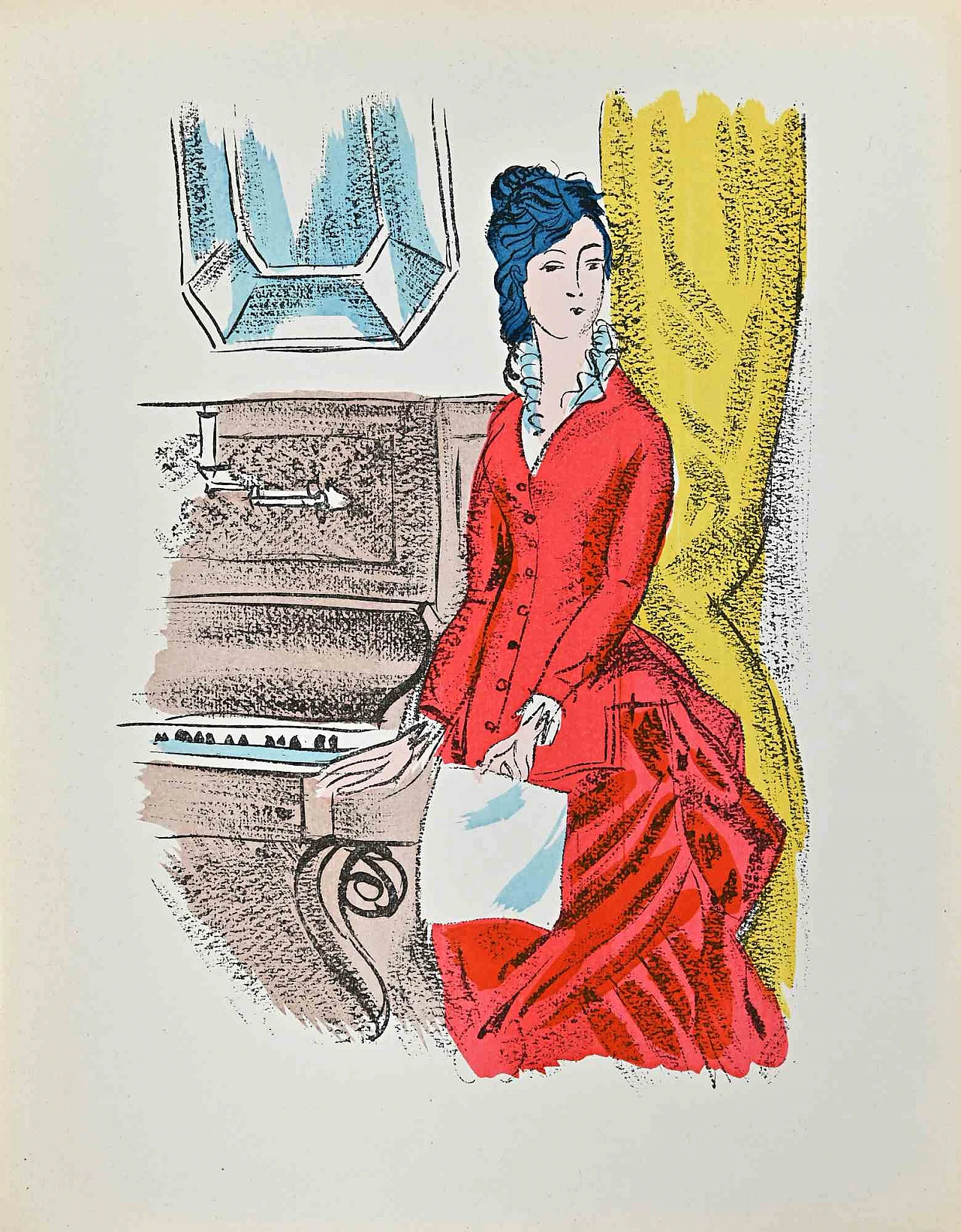 Raoul Dufy, The Pianist, Lithograph 1920s-1930s 1