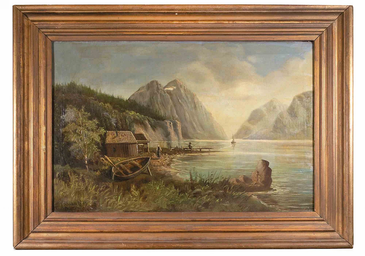Tom Sander, The Lake, Oil on Canvas 2000s 1