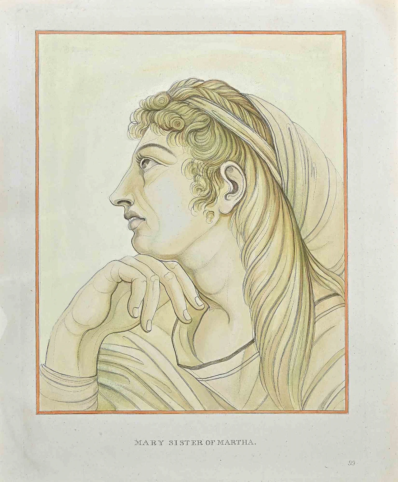 Thomas Holloway, Maria sorella di Marta, acquaforte '800 1