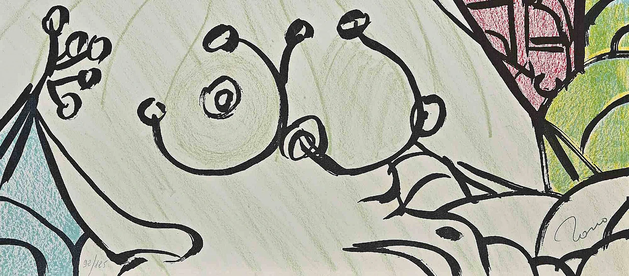 Tono Zancanaro, Poppea II, Litografia 1980-1999 2