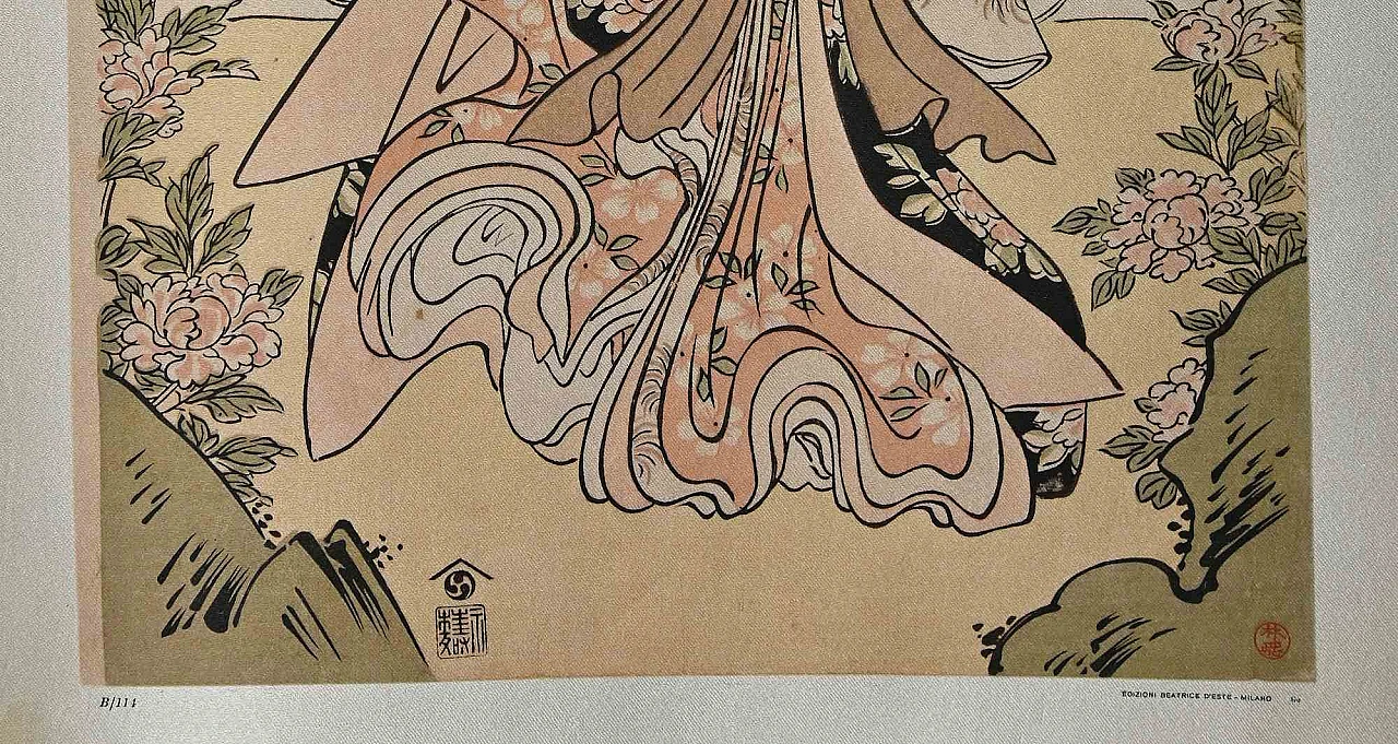 Torii Kiyonaga, Actor Segawa Kikunojô III Performing the Lion Dance, Woodcut 2000s 2