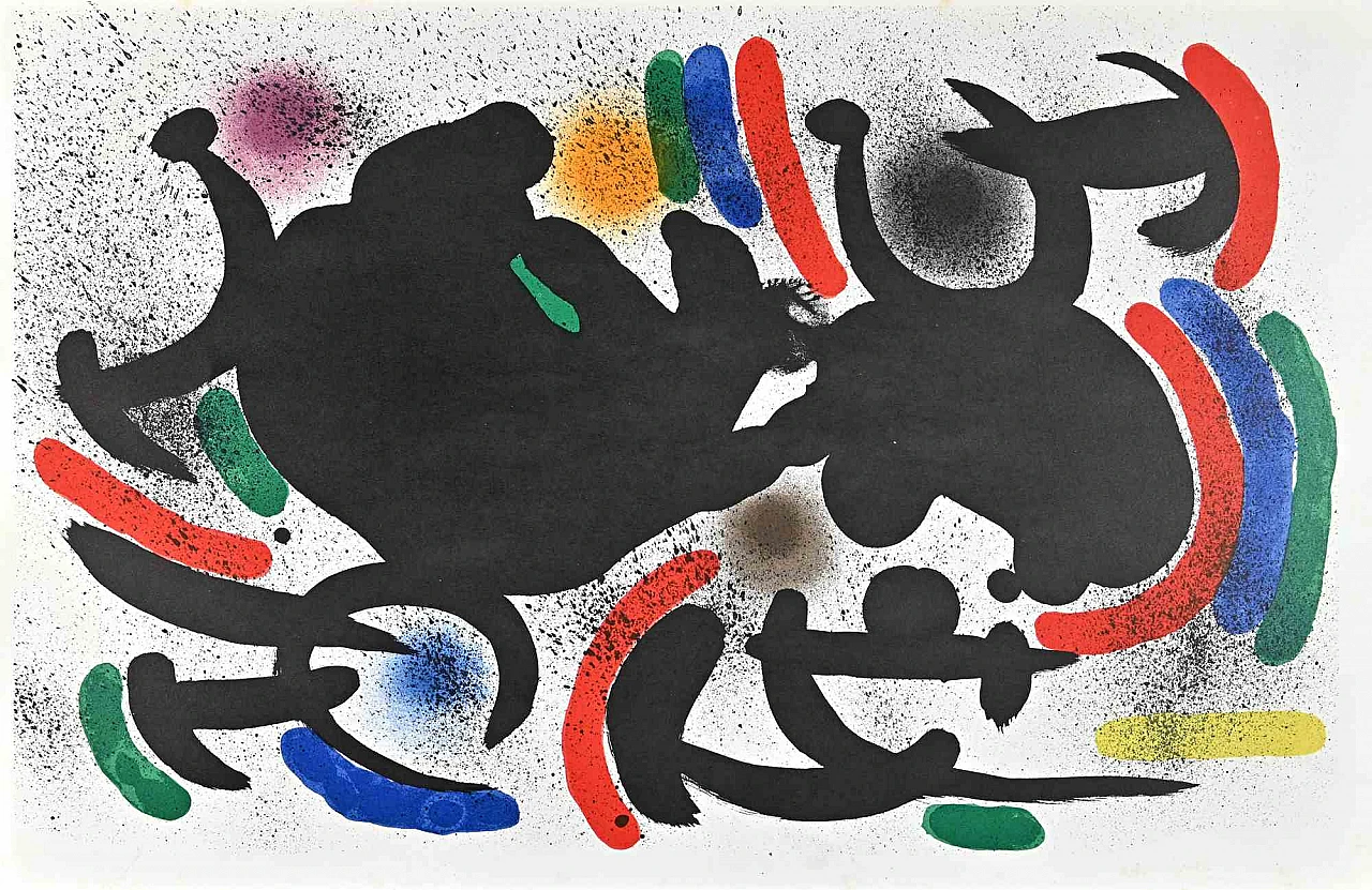 Joan Mirò, Miró Lithographe I - Plate VII, Lithograph 1960s-1970s 1