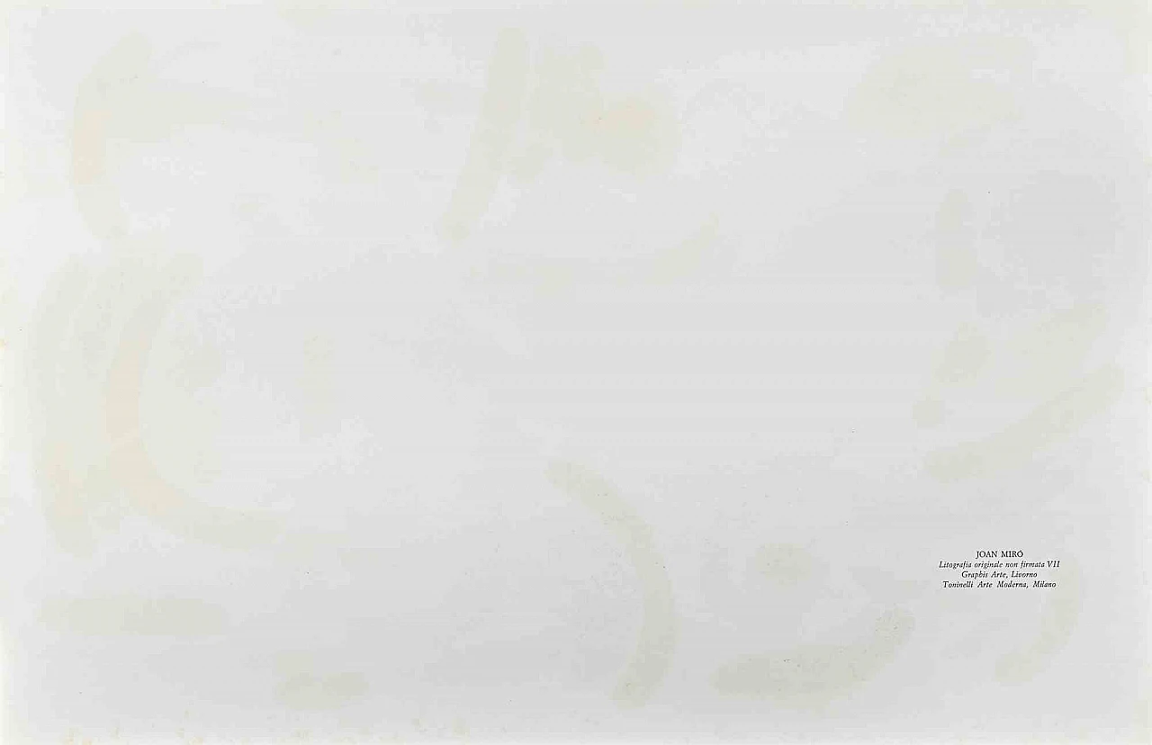 Joan Mirò, Miró Lithographe I - Plate VII, Lithograph 1960s-1970s 2