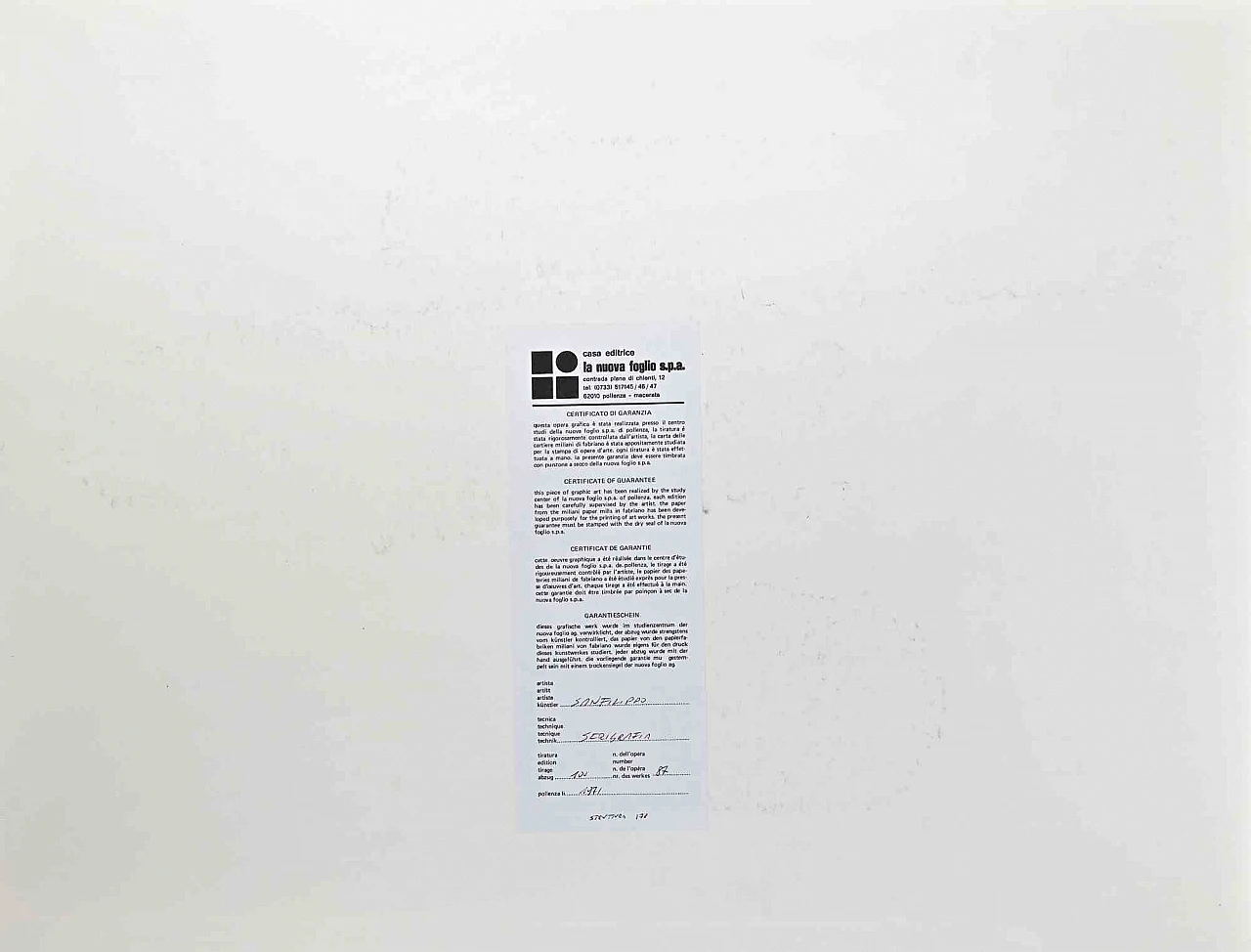 Mario Padovan, Abstract Composition, Screenprint 1960s-1970s 2