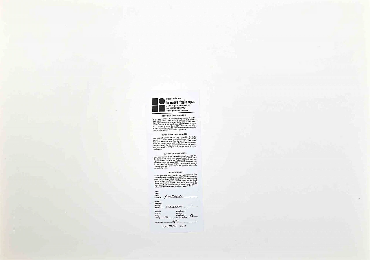 Mario Padovan, Composizione astratta, Serigrafia 1960-1979 2