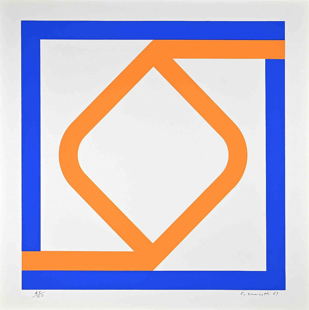Carlo Lorenzetti, Abstract Composition, Screenprint 1960s-1970s 1