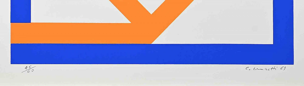 Carlo Lorenzetti, Abstract Composition, Screenprint 1960s-1970s 2