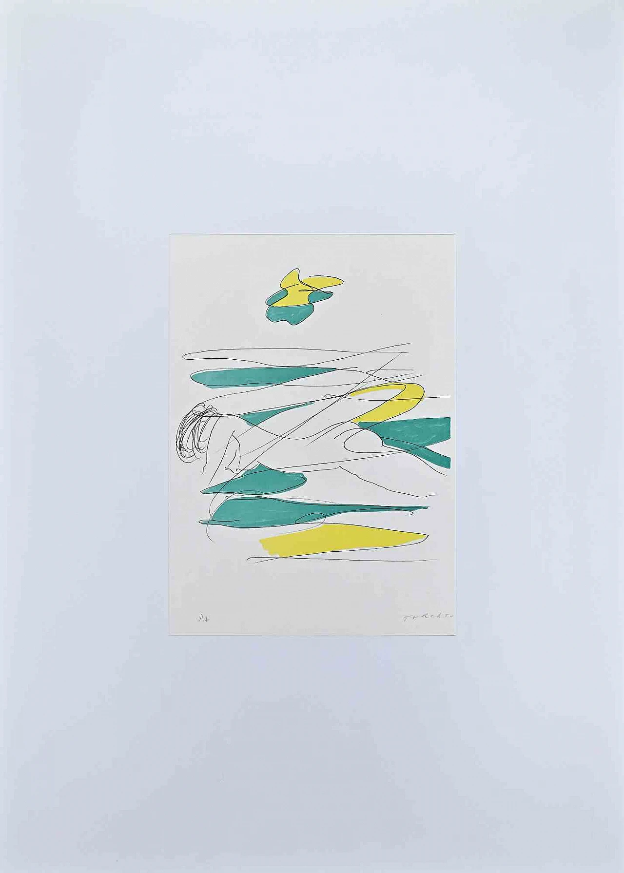 Giulio Turcato, Abstract Composition, Lithograph 1960s-1970s 1