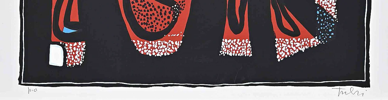 Wladimiro Tulli, Abstract Composition, Screenprint 1960s-1970s 2