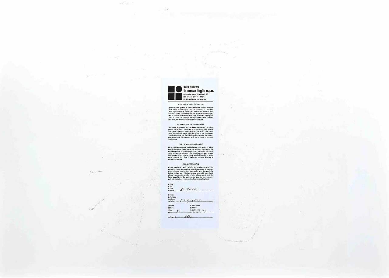 Wladimiro Tulli, Abstract Composition, Screenprint 1960s-1970s 3