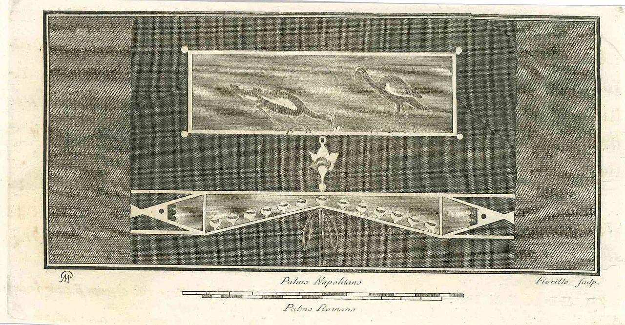 Nicola Fiorillo, Ancient Roman Scene, Etching 18th century 1